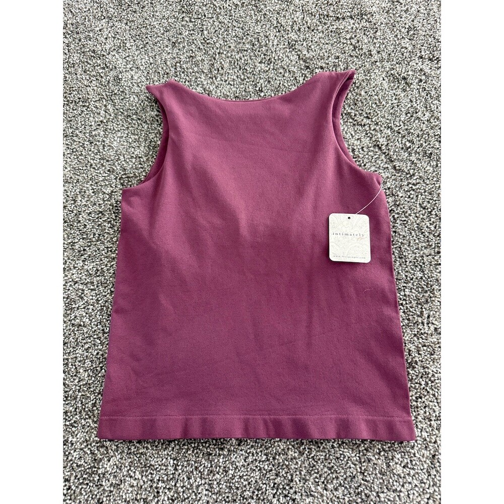 Intimately Free People Tank Top Womens M/L Plum Purple Seamless Built-In